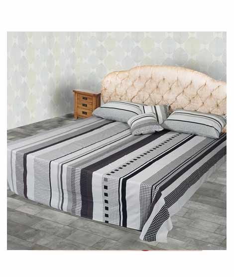 iShopping - Jamal Home King Size Bed Sheet With 2 Pillows (0057)
