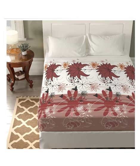iShopping - Jamal Home King Size Bed Sheet With 2 Pillows (0071)