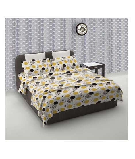 iShopping - Jamal Home King Size Bed Sheet With 2 Pillows (0072)