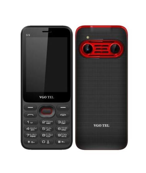 iShopping - Vgo Tel S9 Dual Sim-Black & Red