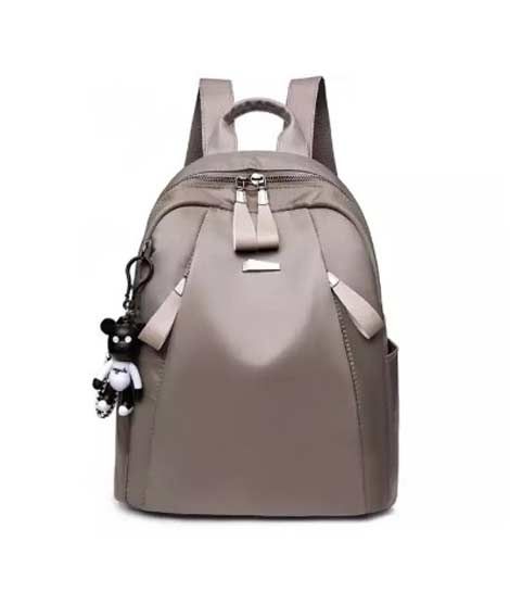 iShopping - Saad Collection Luxury Drawstring College Bag For Women Grey