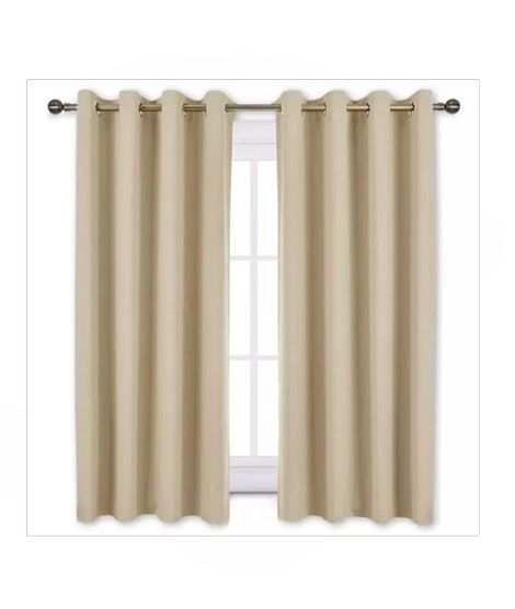 iShopping - Sajid Zaib Velvet Jacquard Curtains 2 Pcs Biege