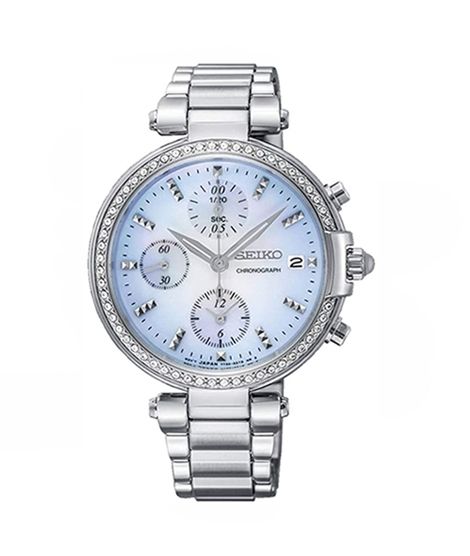 iShopping - Seiko Chronograph Women’s Watch Silver-Tone (SNDV39P1)
