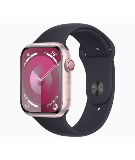 iShopping - Apple Watch Series 9 Pink Aluminum Case With Sport Band-GPS &amp; Cellular-41 mm-Midnight