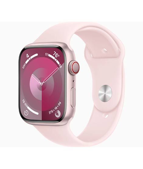 iShopping - Apple Watch Series 9 Pink Aluminum Case With Sport Band-GPS-41 mm-Light Pink