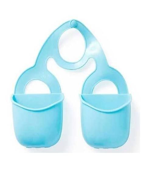 iShopping - G-Mart 2 Pocket Kitchen Hanging Sink Storage Basket Blue