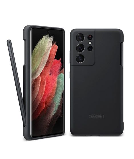 iShopping - Samsung Galaxy Silicone Cover With S-Pen For S21 Ultra