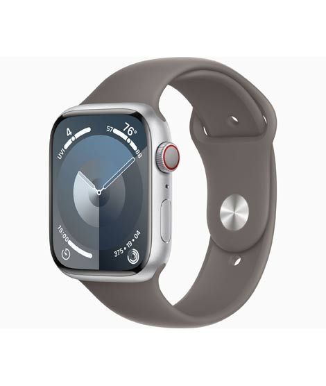 iShopping - Apple Watch Series 9 Silver Aluminum Case With Sport Band-GPS-41 mm-Clay