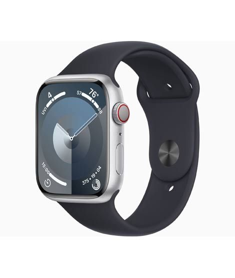 iShopping - Apple Watch Series 9 Silver Aluminum Case With Sport Band-GPS-41 mm-Midnight