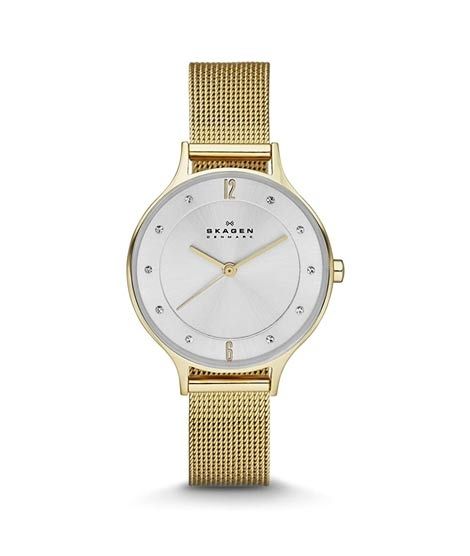 iShopping - Skagen Anita Stainless Steel Women's Watch Gold (SKW2150)