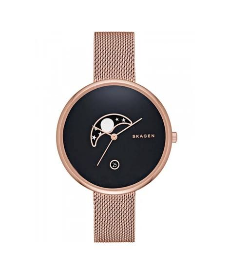 iShopping - Skagen Gitte Moon Phase Women's Watch Rose Gold (SKW2371)