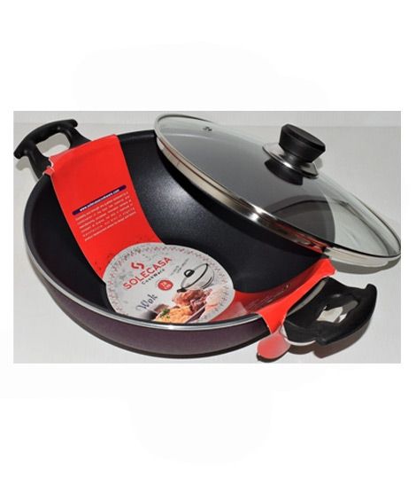 iShopping - Solecasa 28cm Handle Wok With Glass Lid