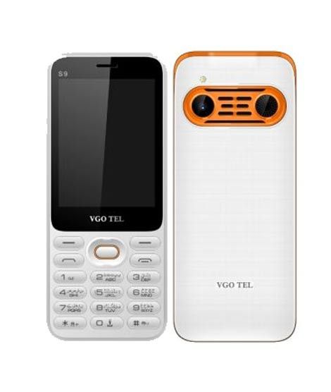 iShopping - Vgo Tel S9 Dual Sim-White & Orange