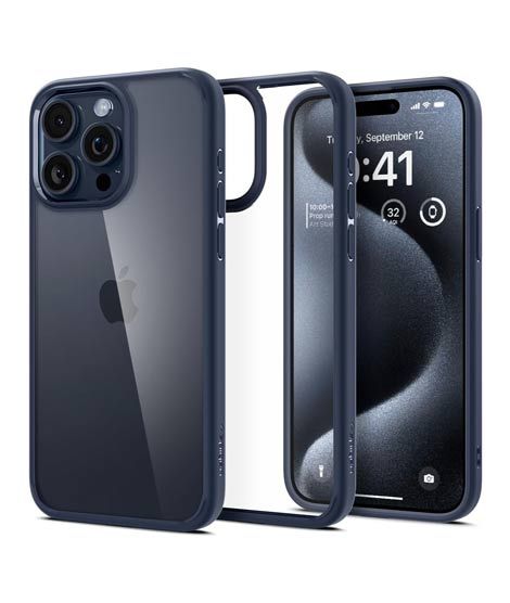 iShopping - Spigen Ultra Hybrid Navy Blue Case For Apple iPhone 15 Pro Max (ACS06573)