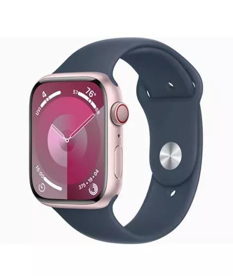 iShopping - Apple Watch Series 9 Pink Aluminum Case With Sport Band-GPS &amp; Cellular-41 mm-Storm Blue