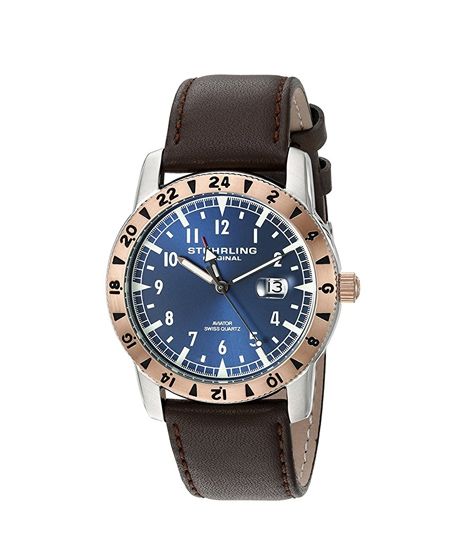 iShopping - Stuhrling Original The Aviator Men's Watch Brown (818C.03)