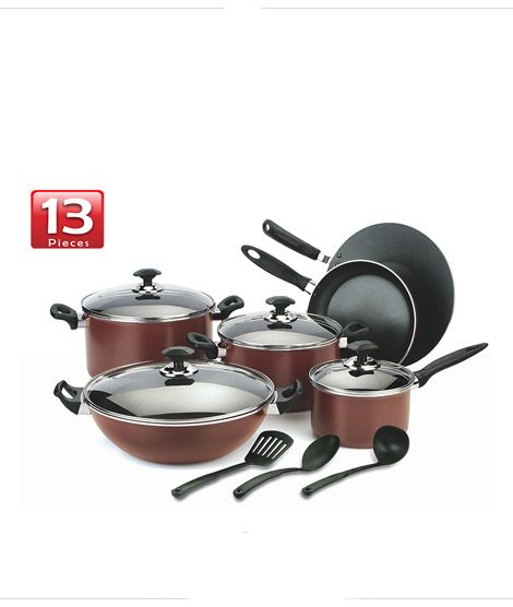 iShopping - Suprano Kitchen King Non Stick Cookware Set - 13 Pieces
