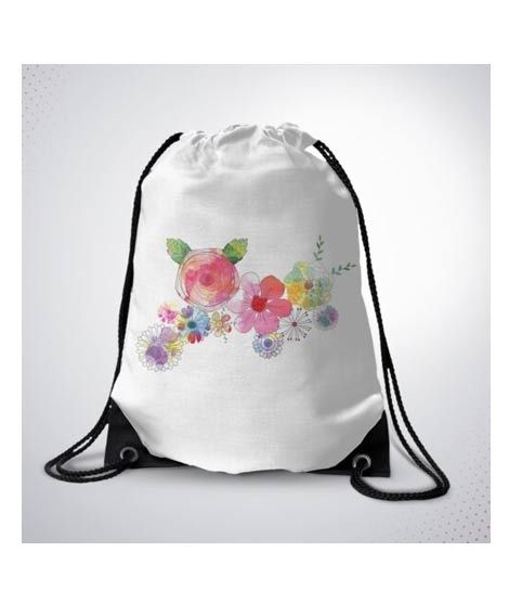 iShopping - Traverse Flower Printed Drawstring Bag (T148DRSTR)