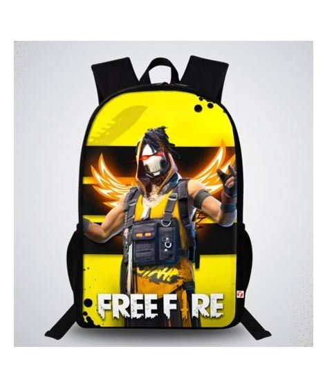 iShopping - Traverse Free Fire Digital Printed School Bag (T615TWH)