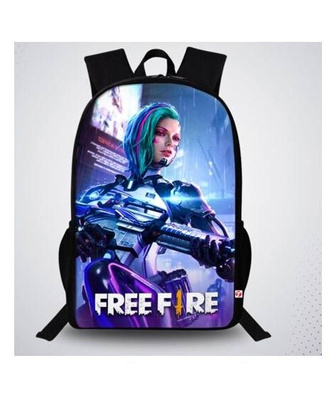 iShopping - Traverse Free Fire Digital Printed Backpack (T618TWH)