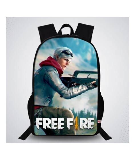 iShopping - Traverse Free Fire Digital Printed School Bag (T619TWH)