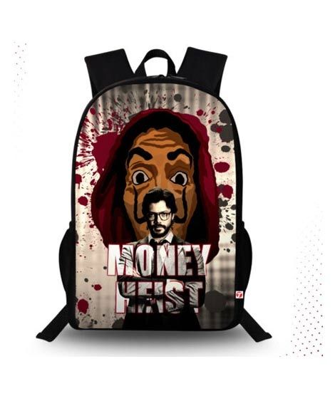 iShopping - Traverse Money Heist Digital Printed Backpack (T755TWH)