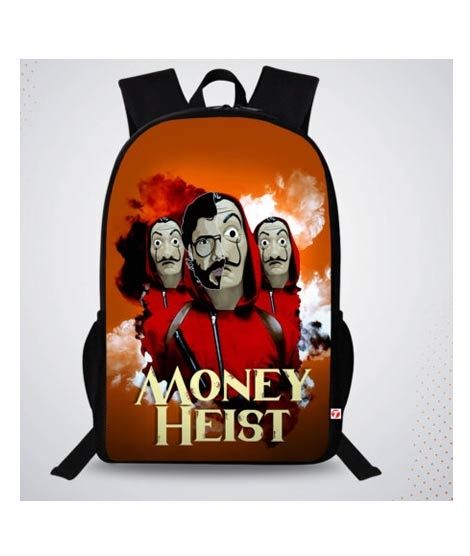 iShopping - Traverse Money Heist Digital Printed Backpack (T788TWH)