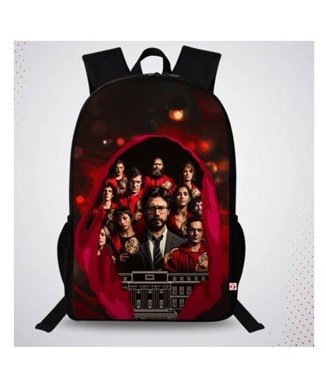 iShopping - Traverse Money Heist Digital Printed Backpack (T790TWH)