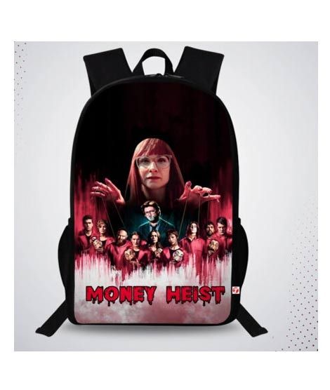 iShopping - Traverse Money Heist Digital Printed Backpack (T793TWH)
