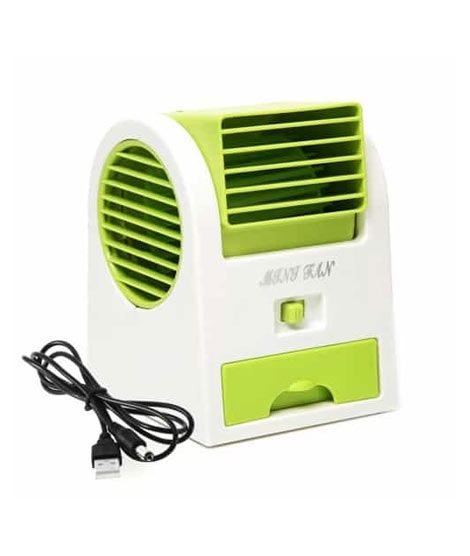 iShopping - The AZY Mini USB Turbine Fan Green & White