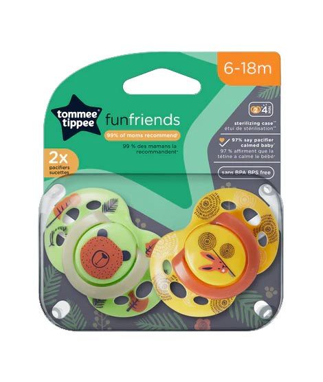 iShopping - Tommee Tippee Night Time Pacifiers 6-18M Pack Of 2 (TT 533457)