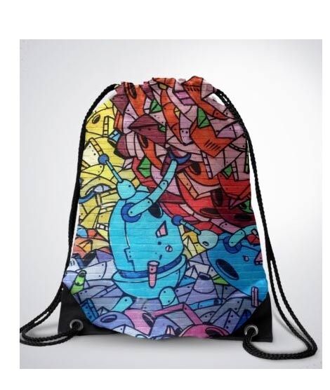 iShopping - Traverse Graffiti Digital Printed Drawstring Bag (T271DRSTR)