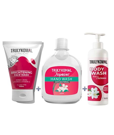 iShopping - Truly Komal Glow Face Wash + Body Wash + Hand Wash - Pack Of 3