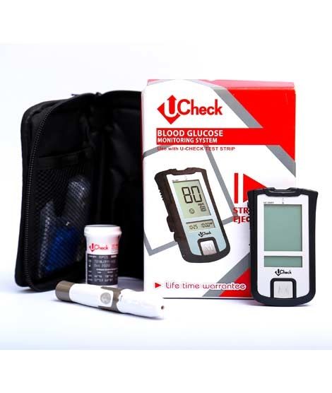 iShopping - Ucheck Blood Glucose Monitoring System With 10 Test Strips