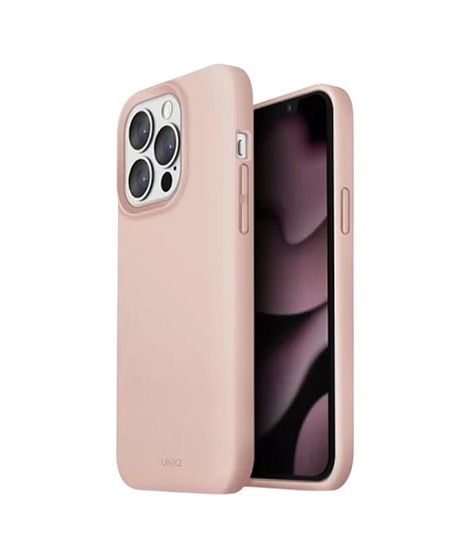 iShopping - Uniq Lino Case For iPhone 13 Pro - Blush Pink