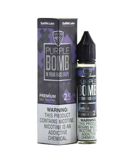 iShopping - VGOD Purple Bomb In Your Face Grape SaltNic Pod Flavour 25mg