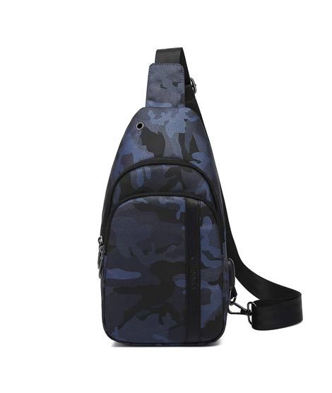 iShopping - Poso Casual Chest Bag For Men Army Blue (PS-326)