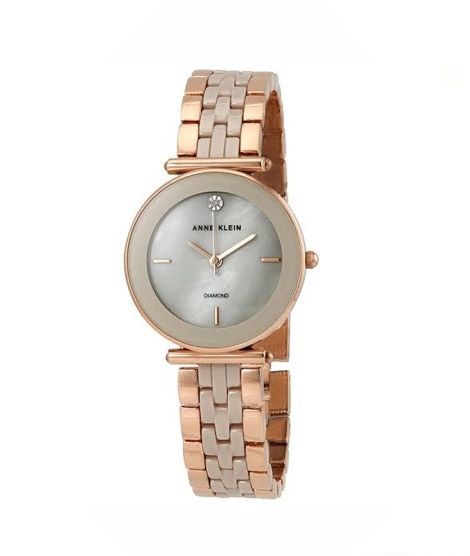 iShopping - Anne Klein Diamond Ceramic Women's Bracelet Watch (AK/3158TPRG)
