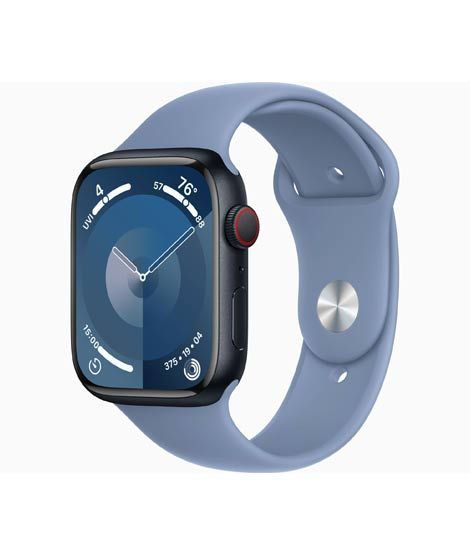 iShopping - Apple Watch Series 9 Midnight Aluminum Case With Sport Band-GPS-41 mm-Winter Blue
