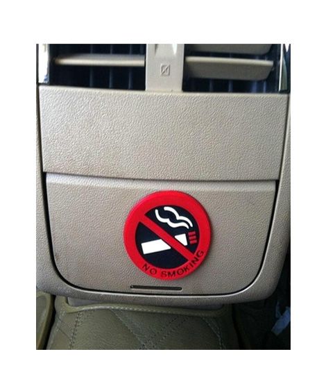 iShopping - Wish Hub No Smoking Logo Stickers For Car Pack Of 3