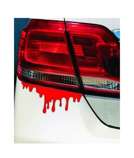 iShopping - Wish Hub Red Blood Car Light Bumper Sticker