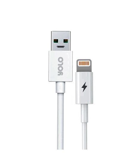 iShopping - Yolo Lightning Data Cable Data Cable White (YDC-O3C)