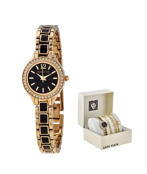 iShopping - Anne Klein Women's Watch Two Tone & Bracelets Gold (AK/3396BKST)
