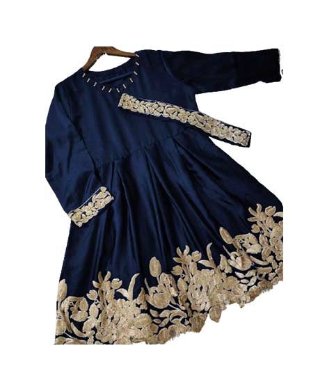 iShopping - ZamZam Embroided Silk Belt Frock (AC-64)