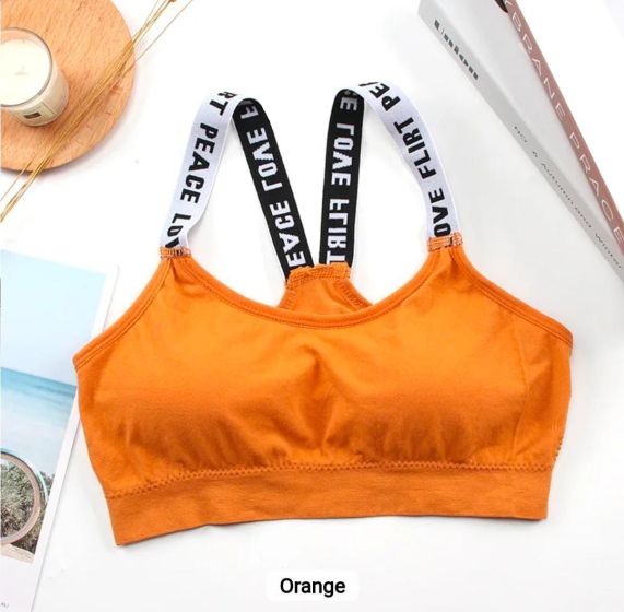 iShopping - Rg Shop Artifical Sports Padedd Bra For Women-Orange