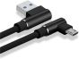 iShopping - L Shaped Micro Usb Data Cable Black