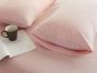 iShopping - Rainbow Linen Jersey Fitted Bed Sheet Queen Size Pink (RHP113)