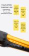 iShopping - The Emart Electric Hair Straightener & Curler (Black Yellow)