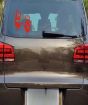 iShopping - Wish Hub Bloody Hand Reflective Car Bumper Body Sticker