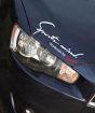 iShopping - Wish Hub Sports Mind Logo Car Sticker White/Red